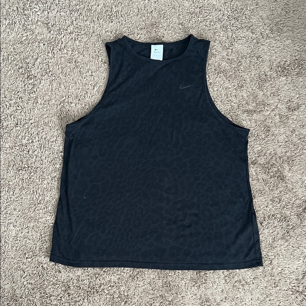 Nike Black leopard print Tank Top